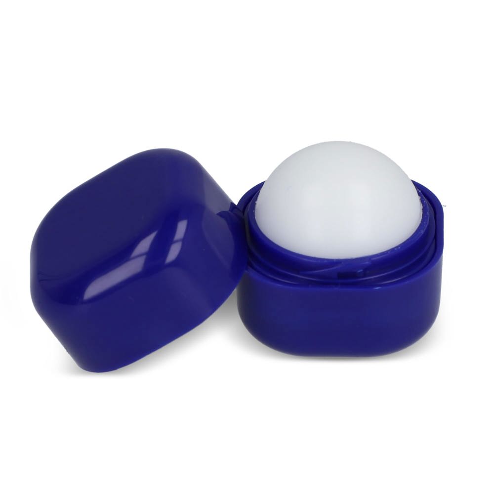 Kubischer Lippenpflegestift aus recyceltem ABS - Blau