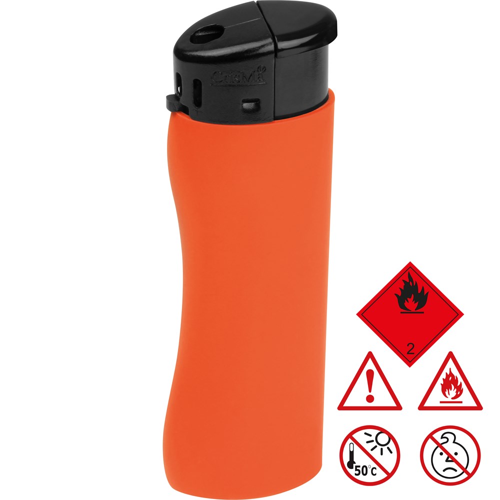 Elektronik Feuerzeug, ergonomisch ANATOL - Orange