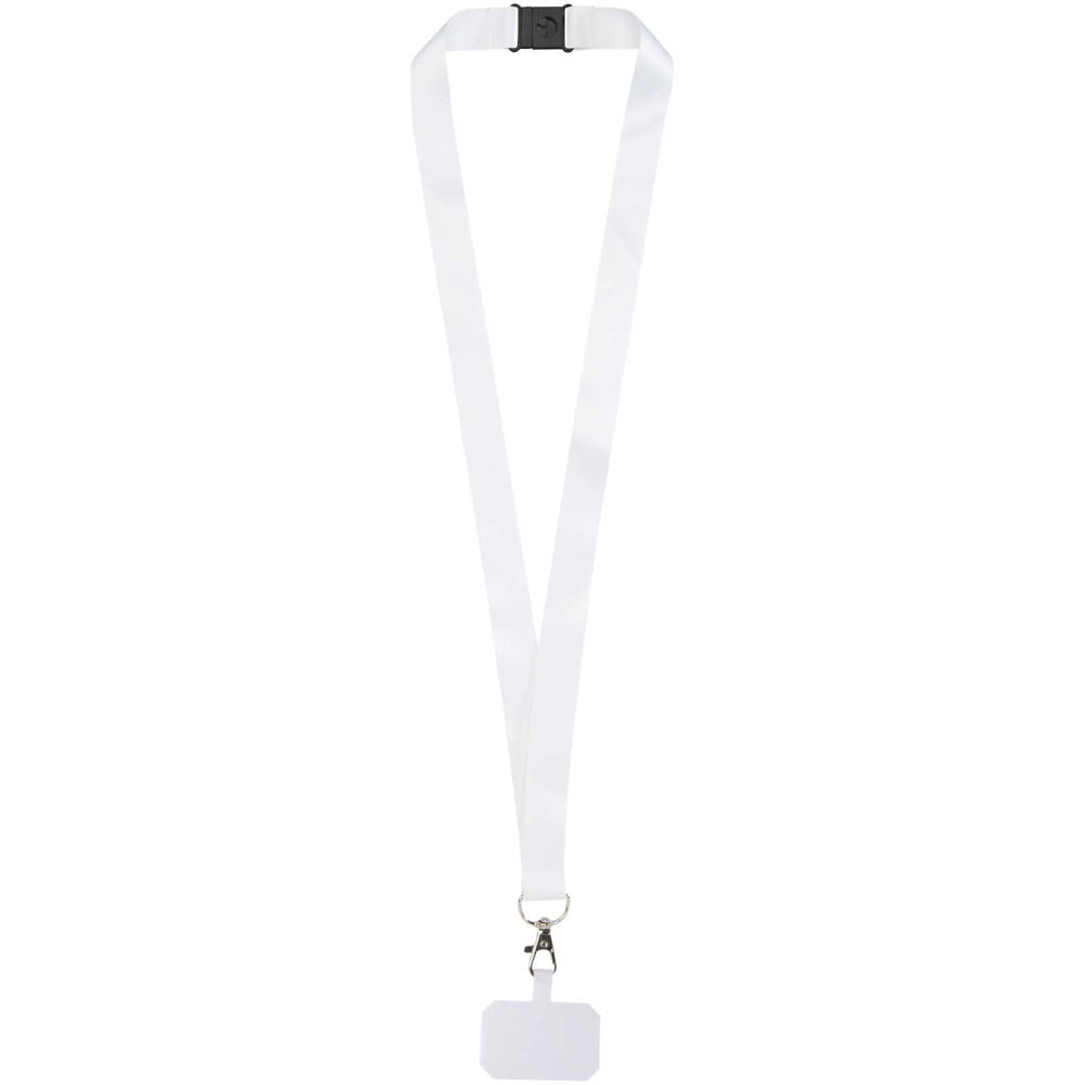 Addie RPET Sublimation Lanyard mit Telefonhalterung und Sicherheitsverschluss