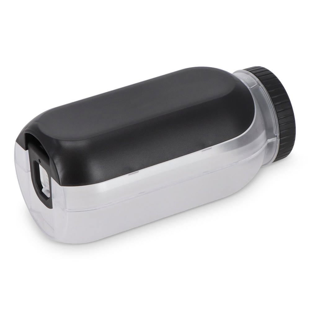 All-in-One-Lunchbox mit Soßenfach und Löffel-Gabel - Schwarz