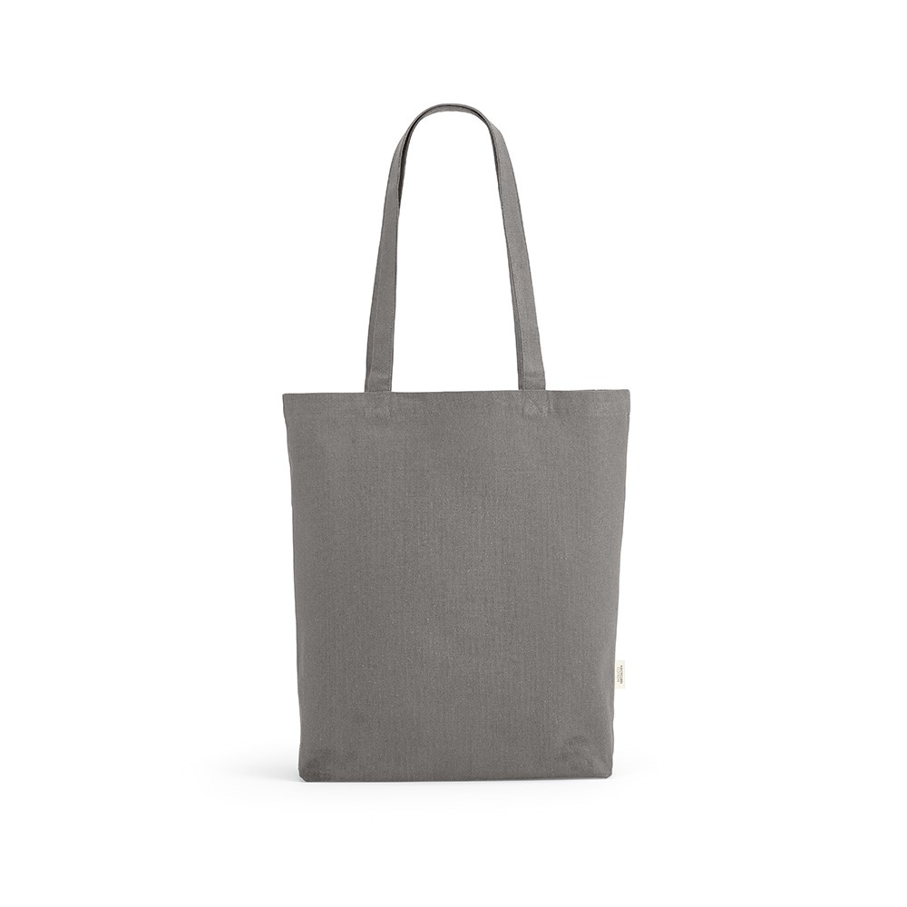 Annapurne Einkaufstasche recy.Baumwolle (180 g/m²). Mit Bodenfalte - Grau