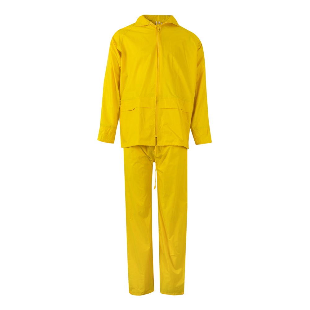 VL SEDNA. Regenanzug (225g/m²), zweiteilig aus Polyester (100%) mit PVC-Beschichtung - Gelb