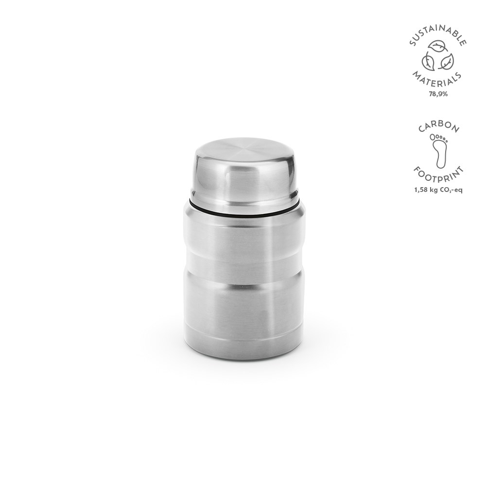 Dali 550 Thermobehälter recy.Edelstahl, 570 ml. Doppelwandig - Silber