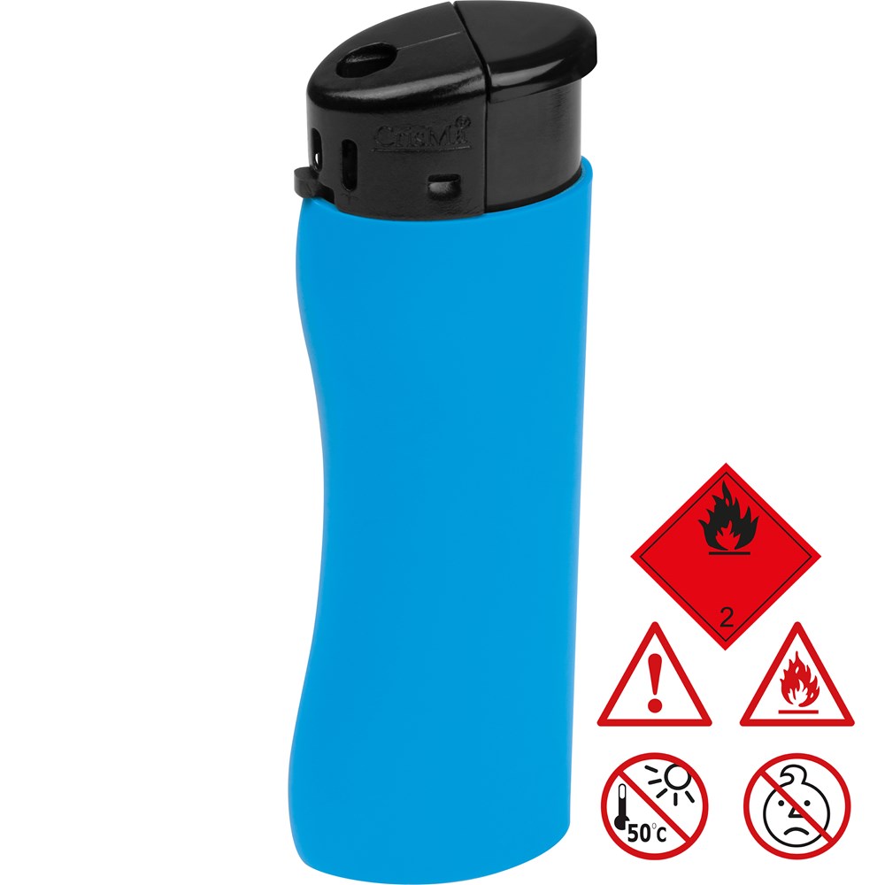Elektronik Feuerzeug, ergonomisch ANATOL - Hellblau