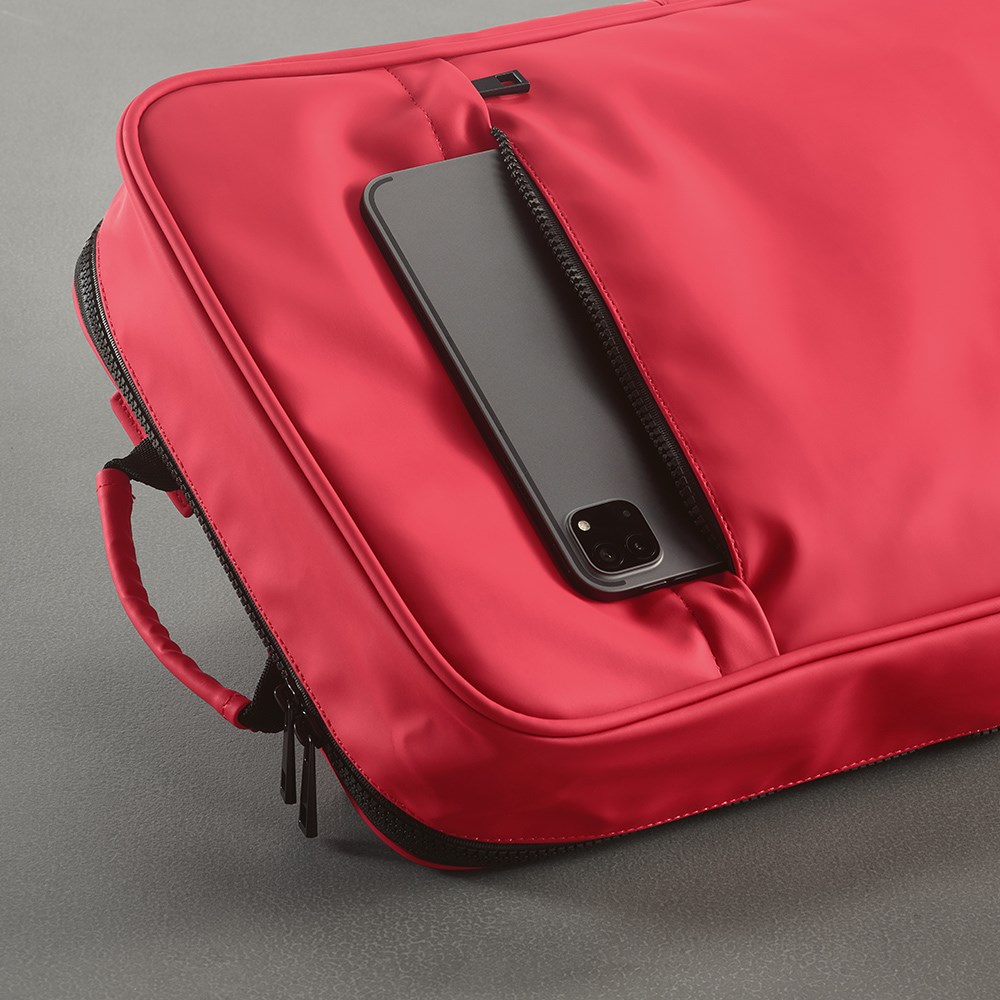 Amsterdam 16L Rucksack aus rPU uns rPET. Laptops bis 17" - Burgund