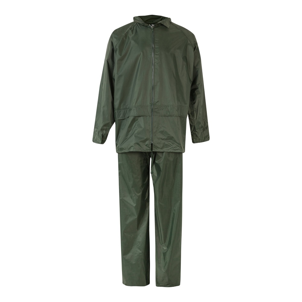 VL SEDNA. Regenanzug (225g/m²), zweiteilig aus Polyester (100%) mit PVC-Beschichtung - Grün