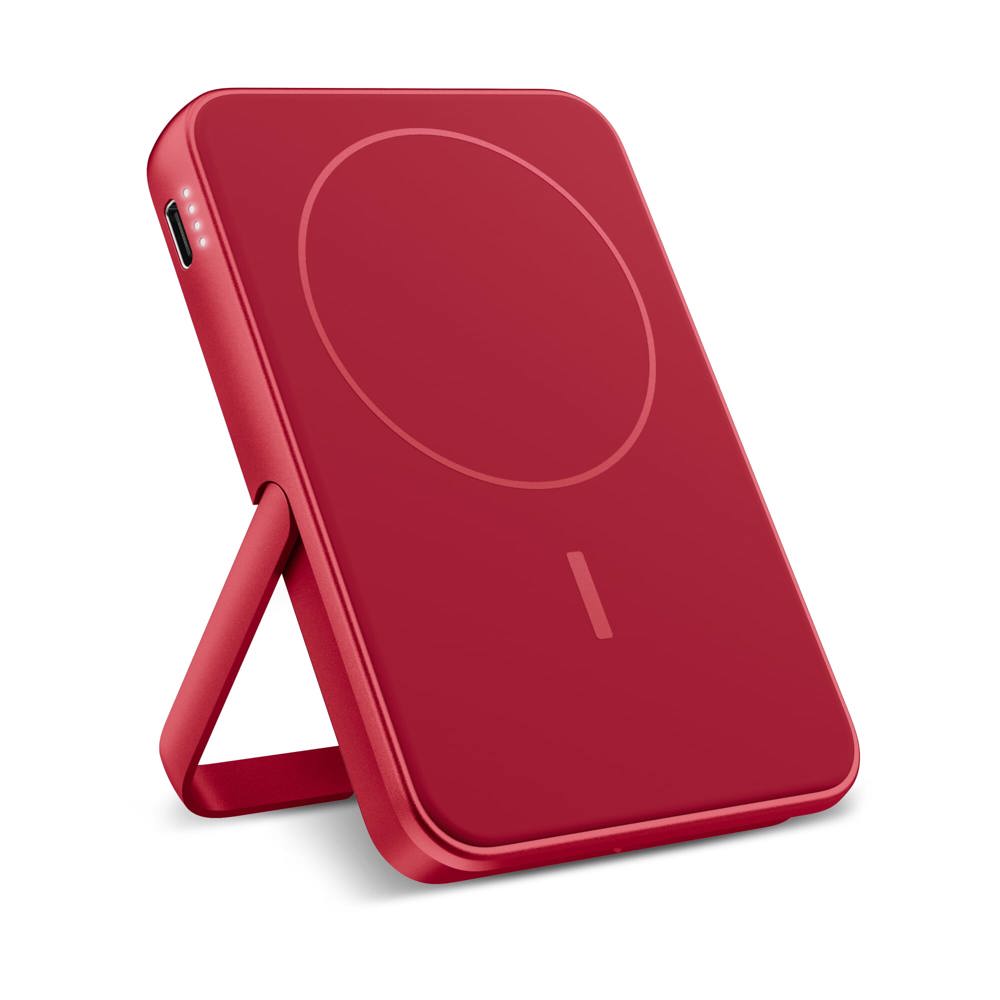 2PBM5000| Fresh 'n Rebel Kompatibel mit MagSafe MagSafe Powerbank Kabellose 5000mAh - Rot