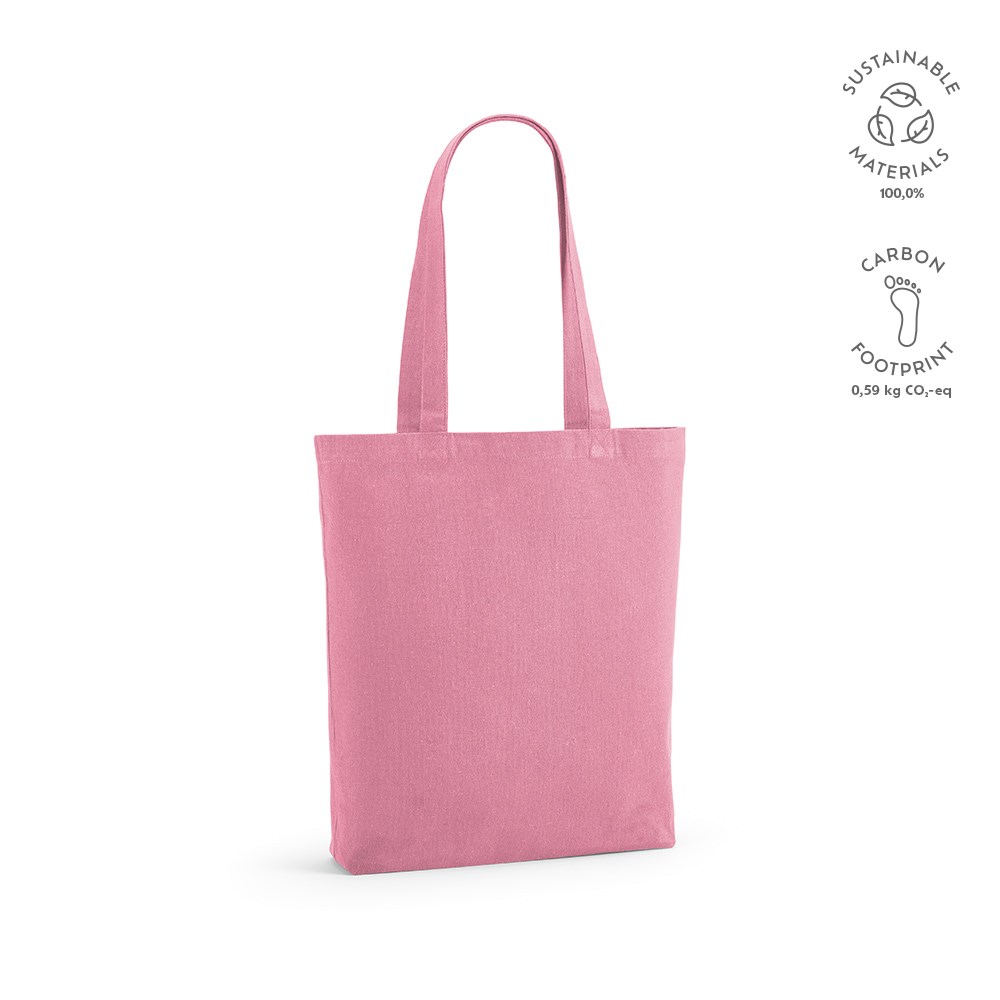 Annapurne Einkaufstasche recy.Baumwolle (180 g/m²). Mit Bodenfalte - Rosa