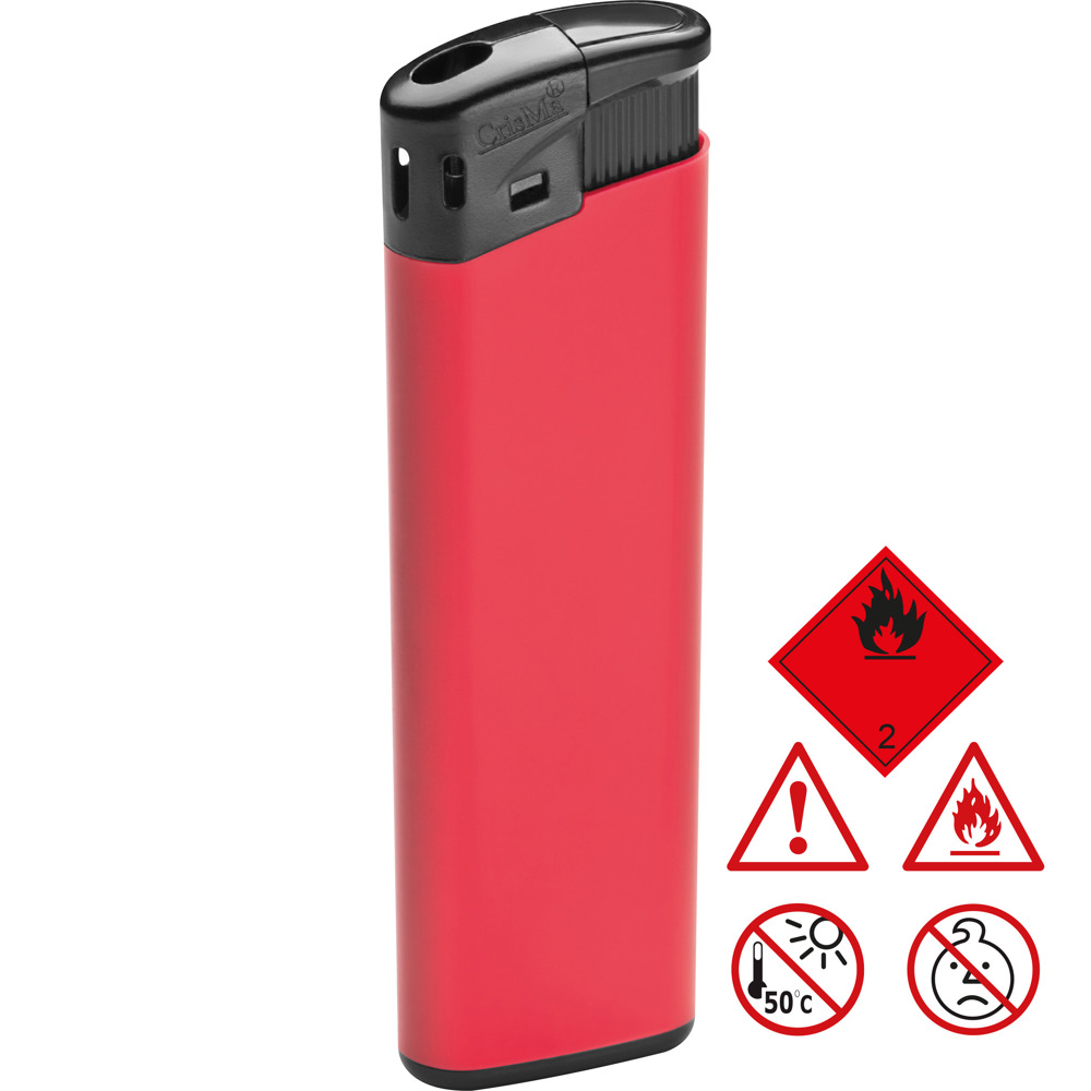 Elektronik Feuerzeug FRANK - Rot