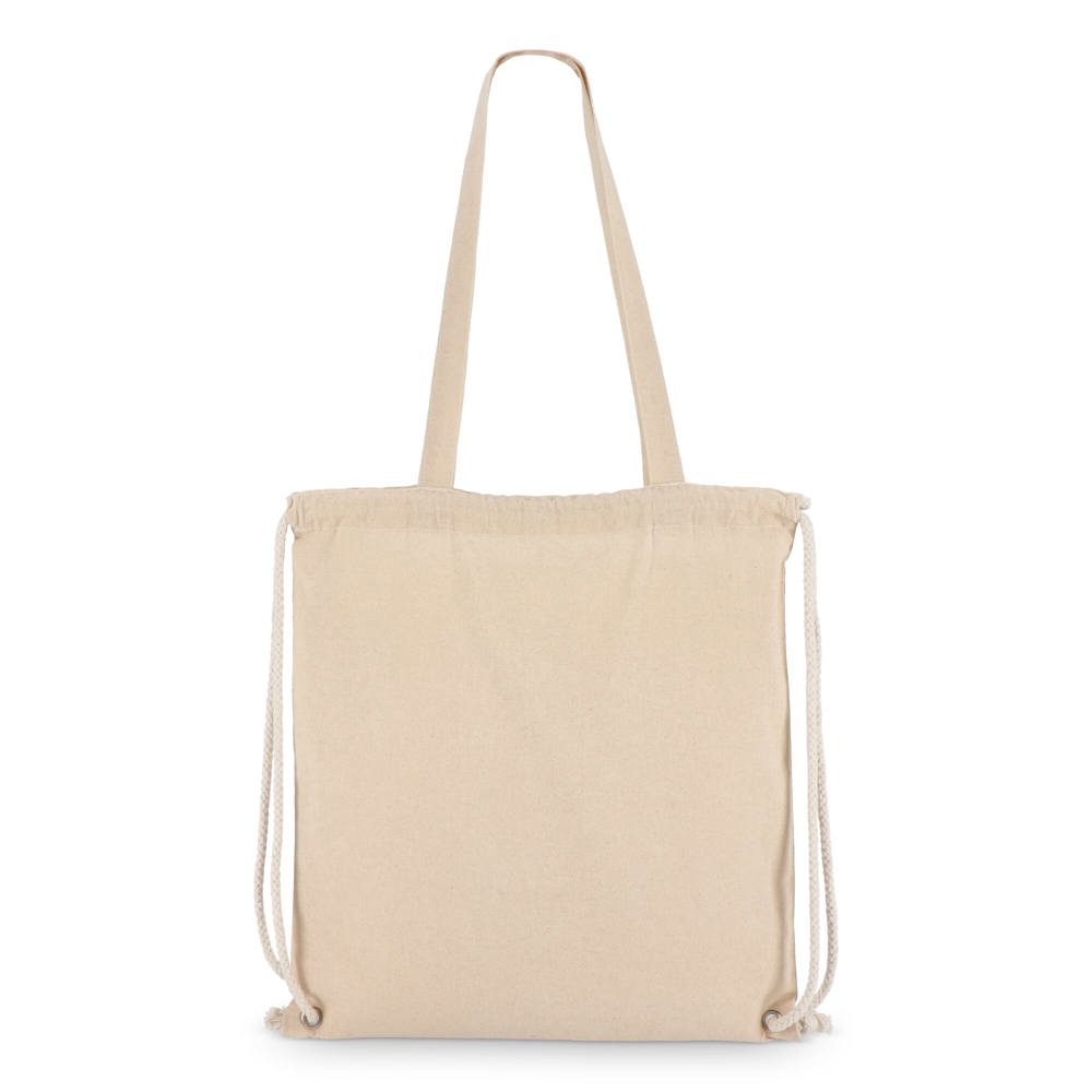 Baumwoll-Tragetasche mit Kordelzug OEKO-TEX® 38 x 42cm 140g/m²