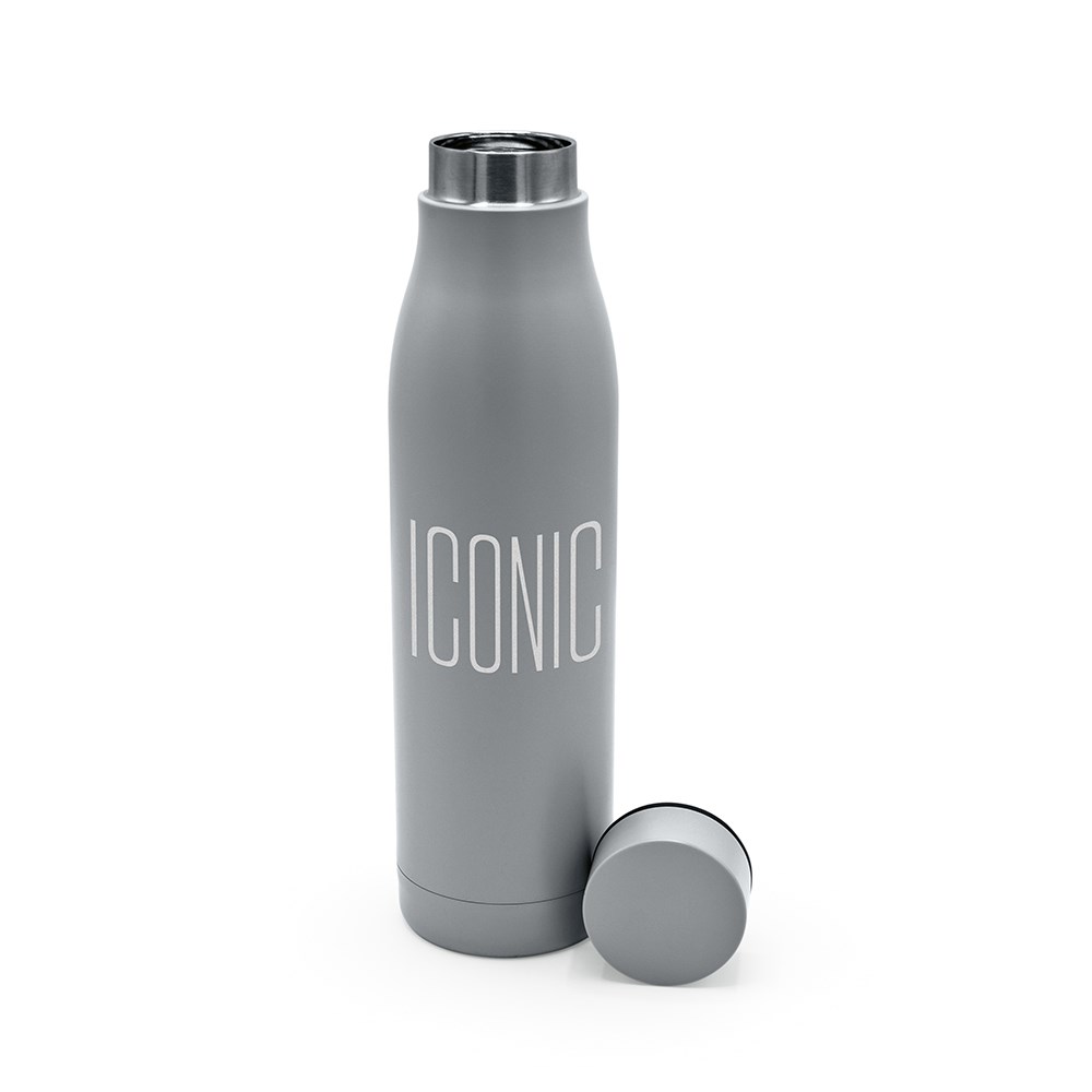 Acuara Trinkflasche aus recy.Edelstahl, 630 ml. Doppelwandig - Silber