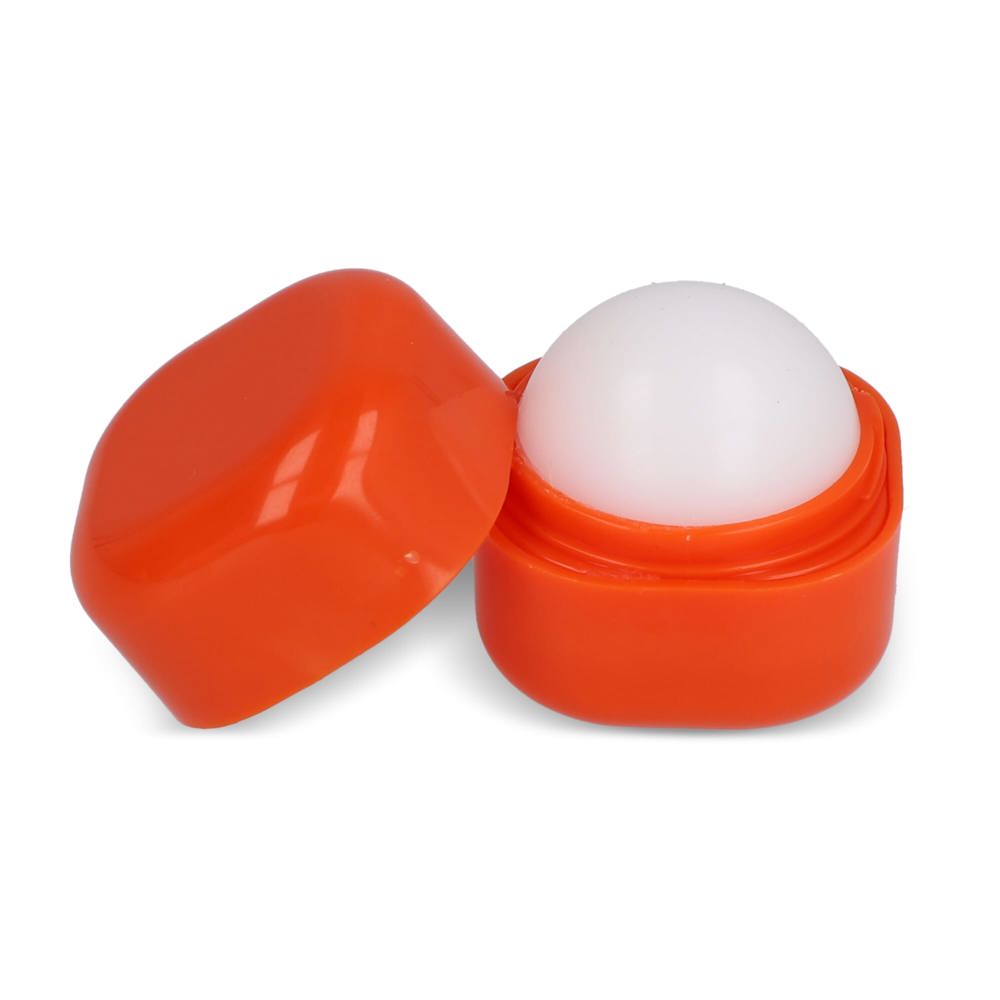 Kubischer Lippenpflegestift aus recyceltem ABS - Orange