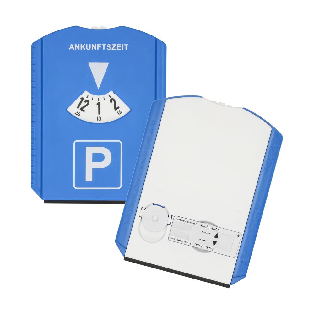Parkscheibe "Profi" - blau/weiß/weiß