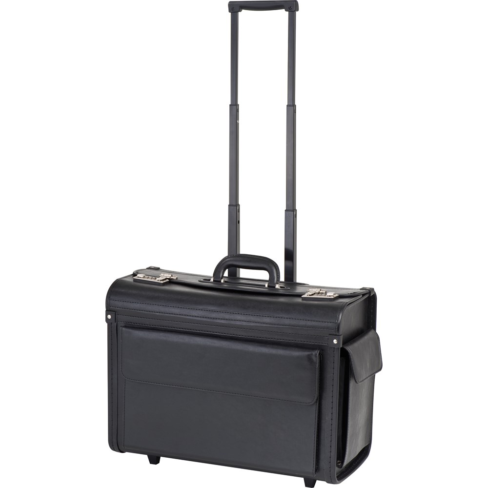 Akten-/Pilotenkoffer Trolley aus Kunstleder ETTORE