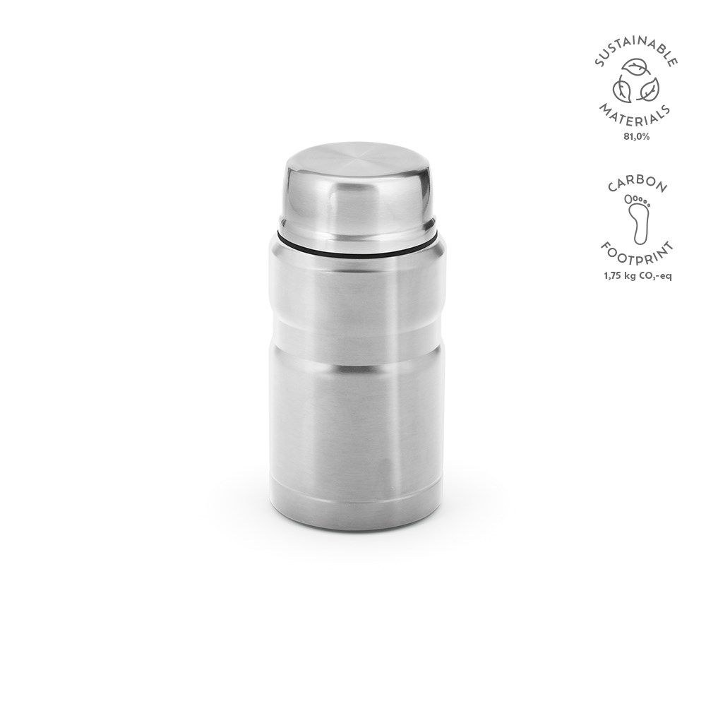 Dali 800 Thermobehälter recy.Edelstahl, 810 ml. Doppelwandig - Silber