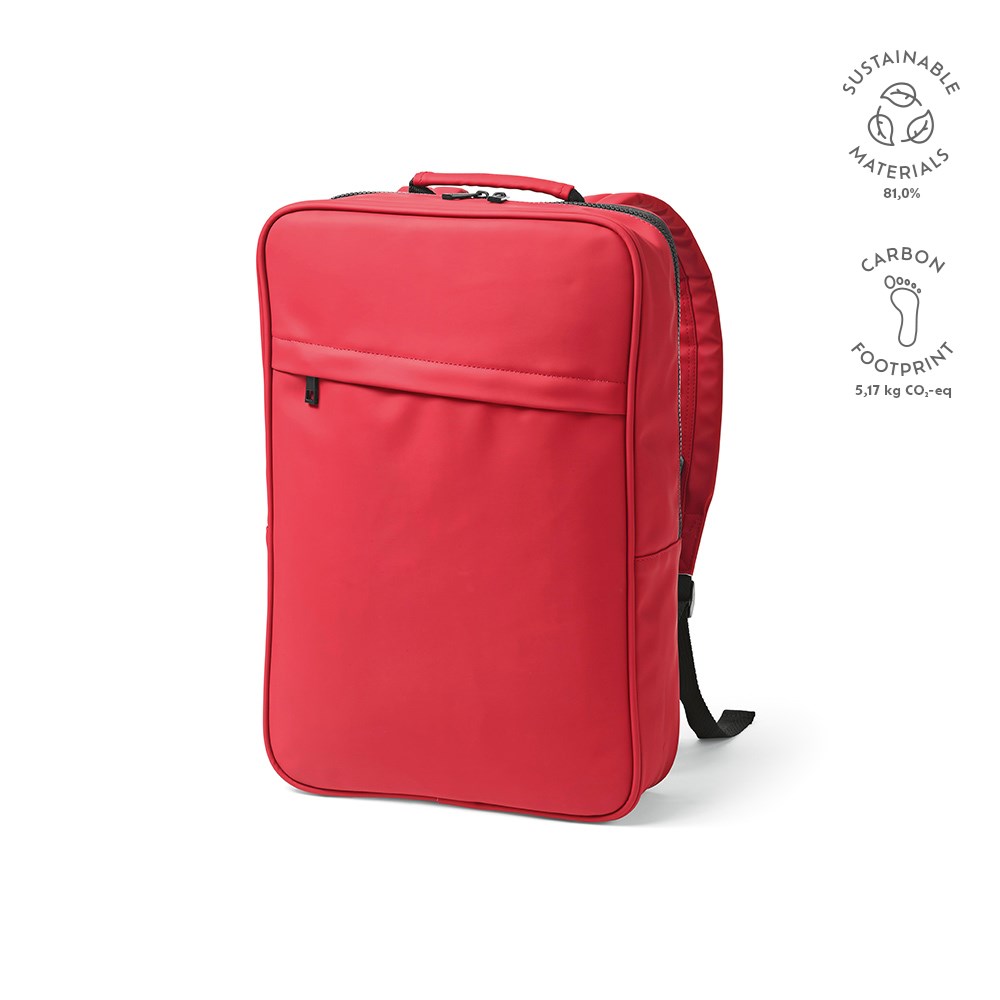 Amsterdam 16L Rucksack aus rPU uns rPET. Laptops bis 17" - burgund