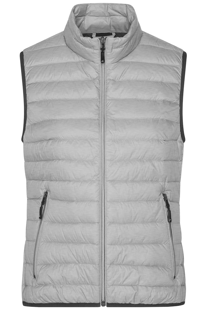 Ladies' Down Vest - Silver-melange/graphite (ca. Pantone 421C
Black 6C)