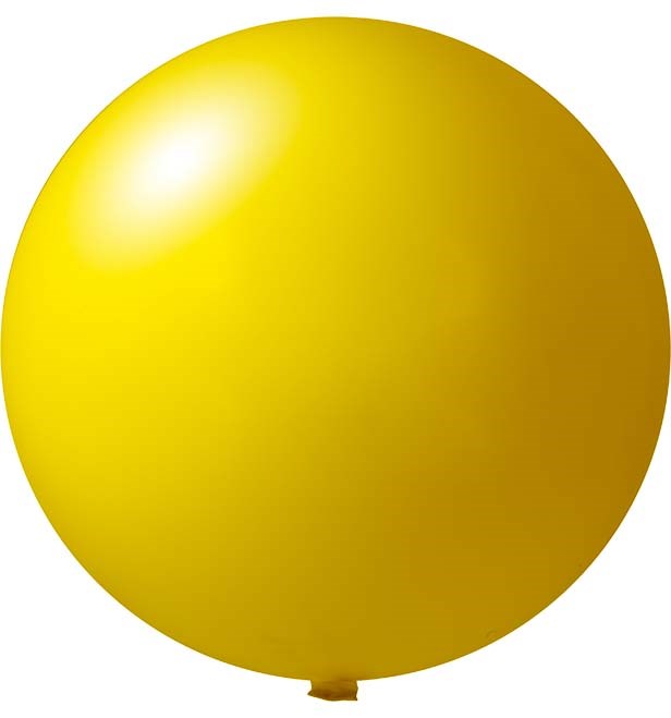Bedruckte Riesenballons Ø 120 cm - Dunkelgelb (4410) Pastel (± PMS 102)