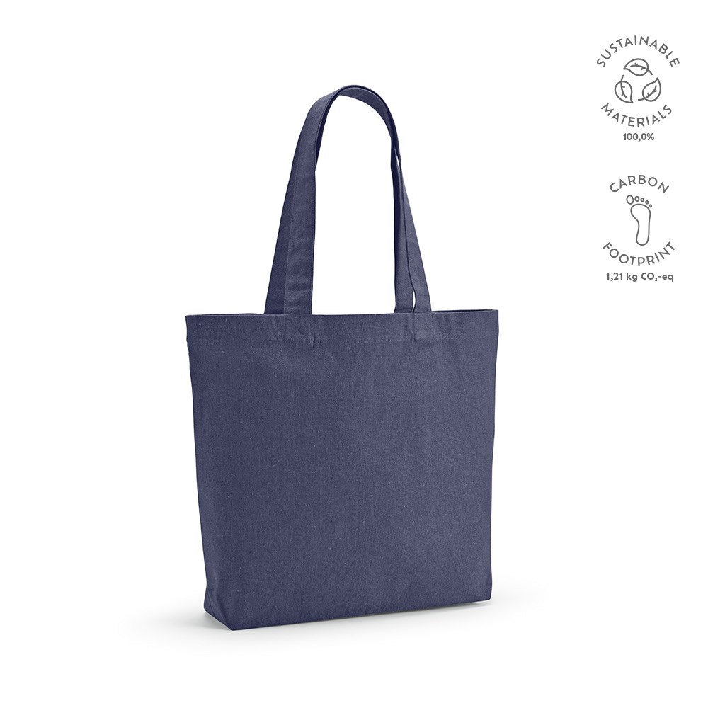 Aconcagua Einkaufstasche recy.Baumwolle (280 g/m²). Mit Bodenfalte - marineblau
