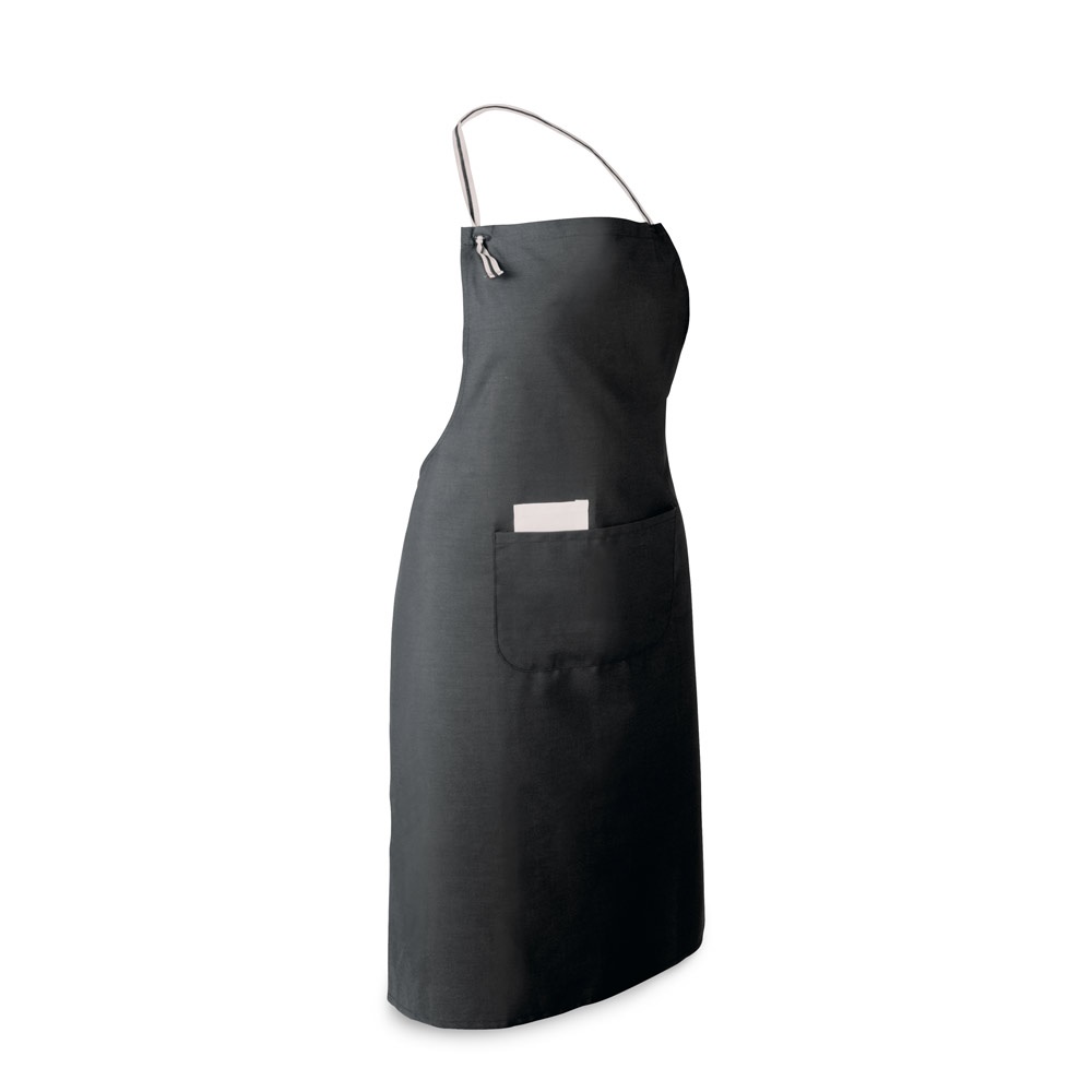 CHIVES. Schürze aus Baumwolle und Polyester (150 g/m²) - schwarz