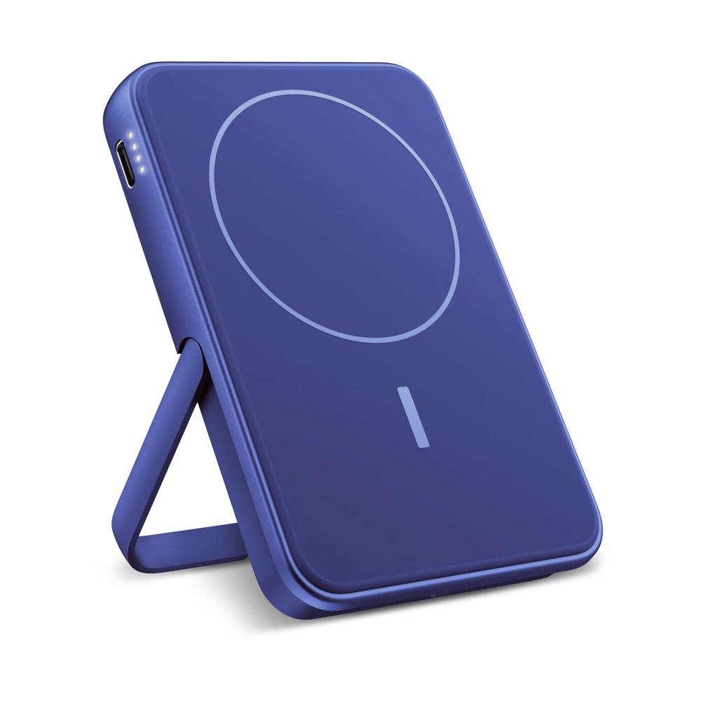2PBM5000| Fresh 'n Rebel Kompatibel mit MagSafe MagSafe Powerbank Kabellose 5000mAh - Blau