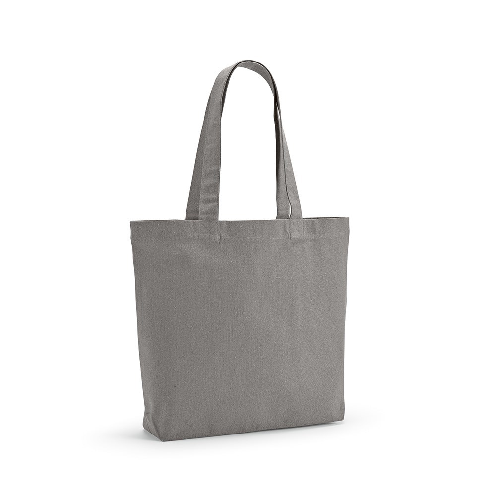 Aconcagua Einkaufstasche recy.Baumwolle (280 g/m²). Mit Bodenfalte - Grau