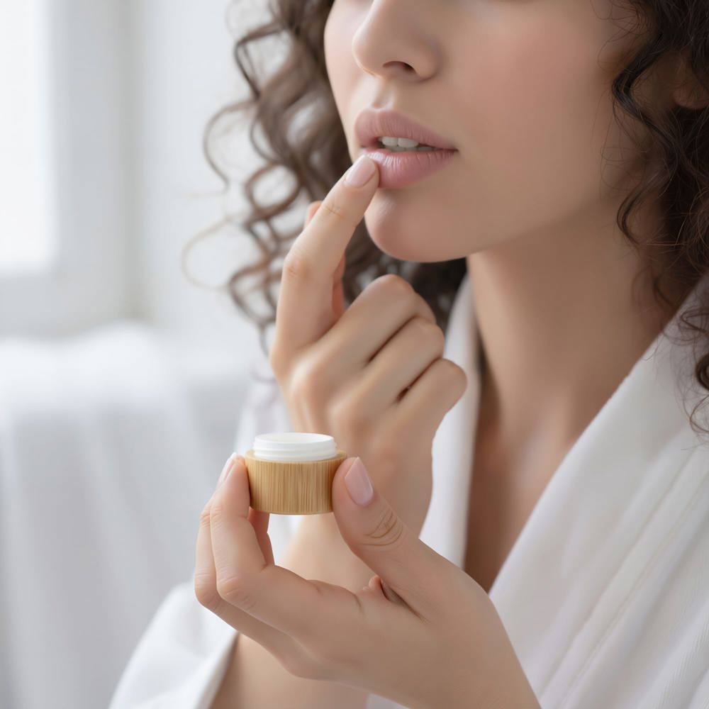 Lipbalm rund Bambus