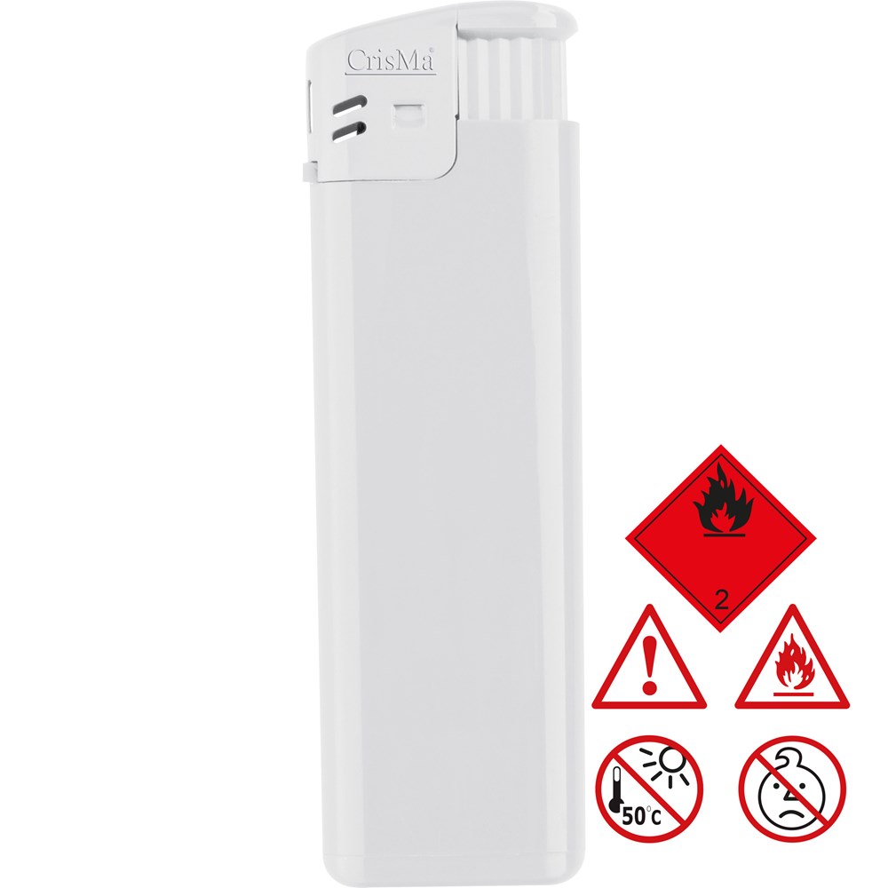 Elektronik Feuerzeug, nachfüllbar ULRIKE - Weiß