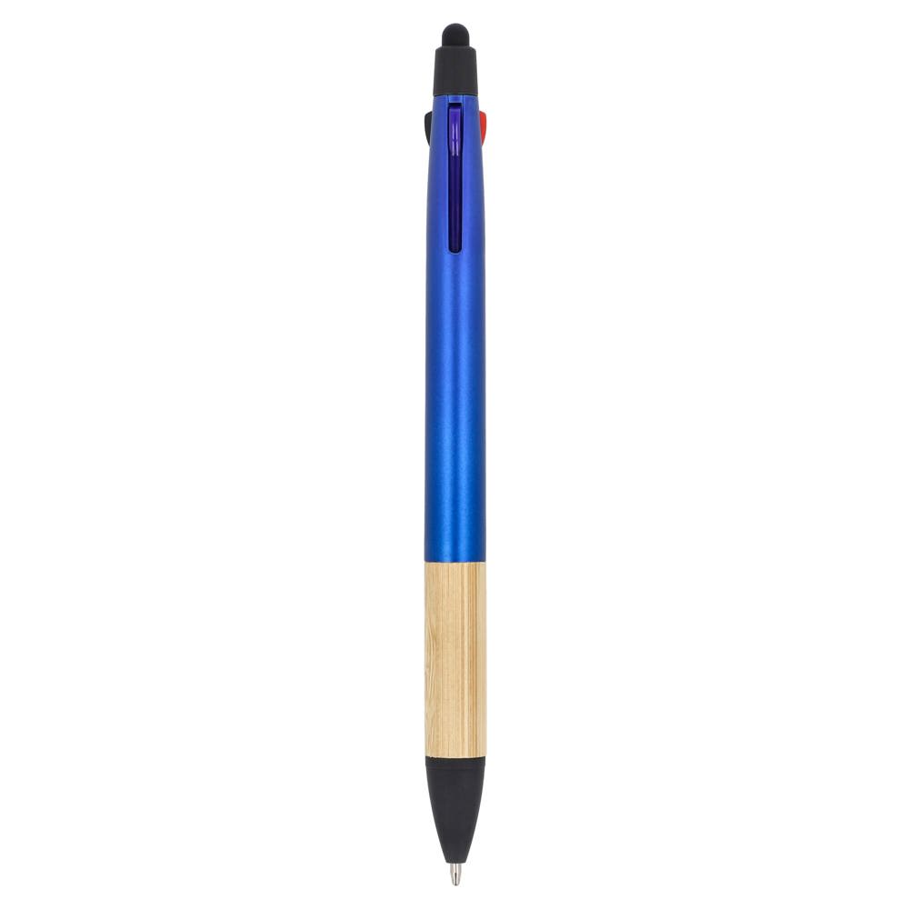 3-Farben-Stift mit Bambusgriff