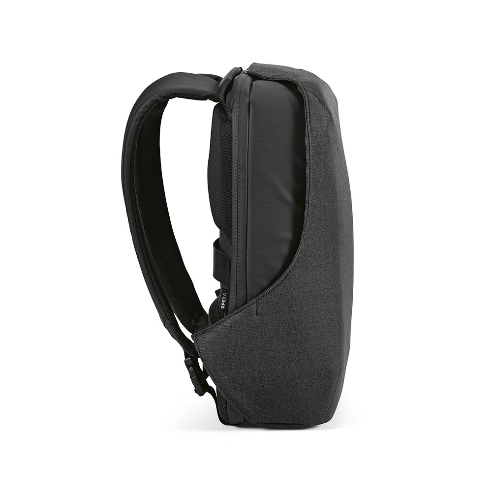 Abrantes 20L Rucksack rPET - TSA-Schloss und schnittfester Stoff - Schwarz
