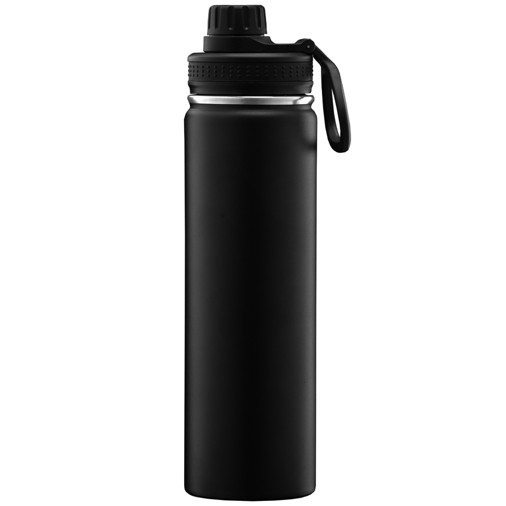 Alaska - 710 ml Edelstahlflasche - Doppelwandig - Schwarz (#000000)