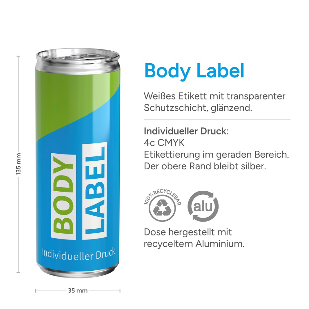 Energy Drink, Body Label