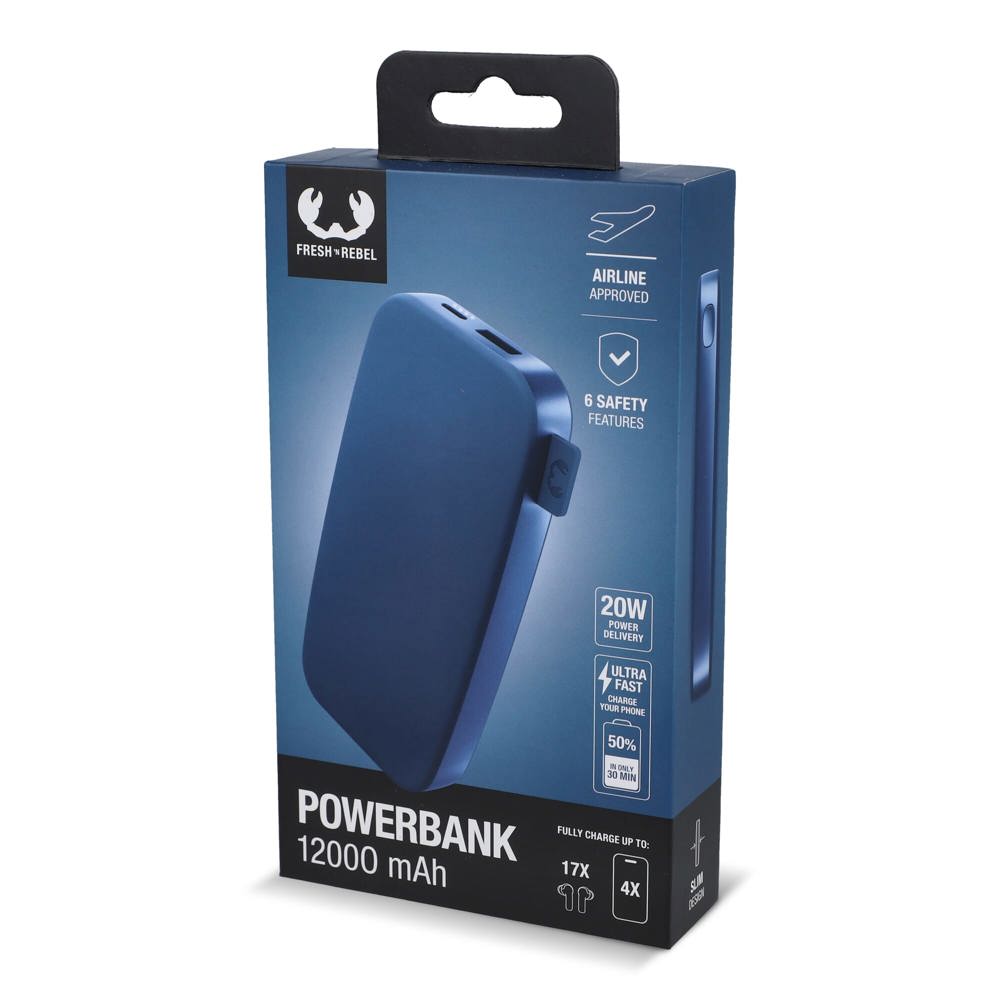 2PB12100 | Fresh 'n Rebel Powerbank 12000mAh USB-C Schnellladung 20W