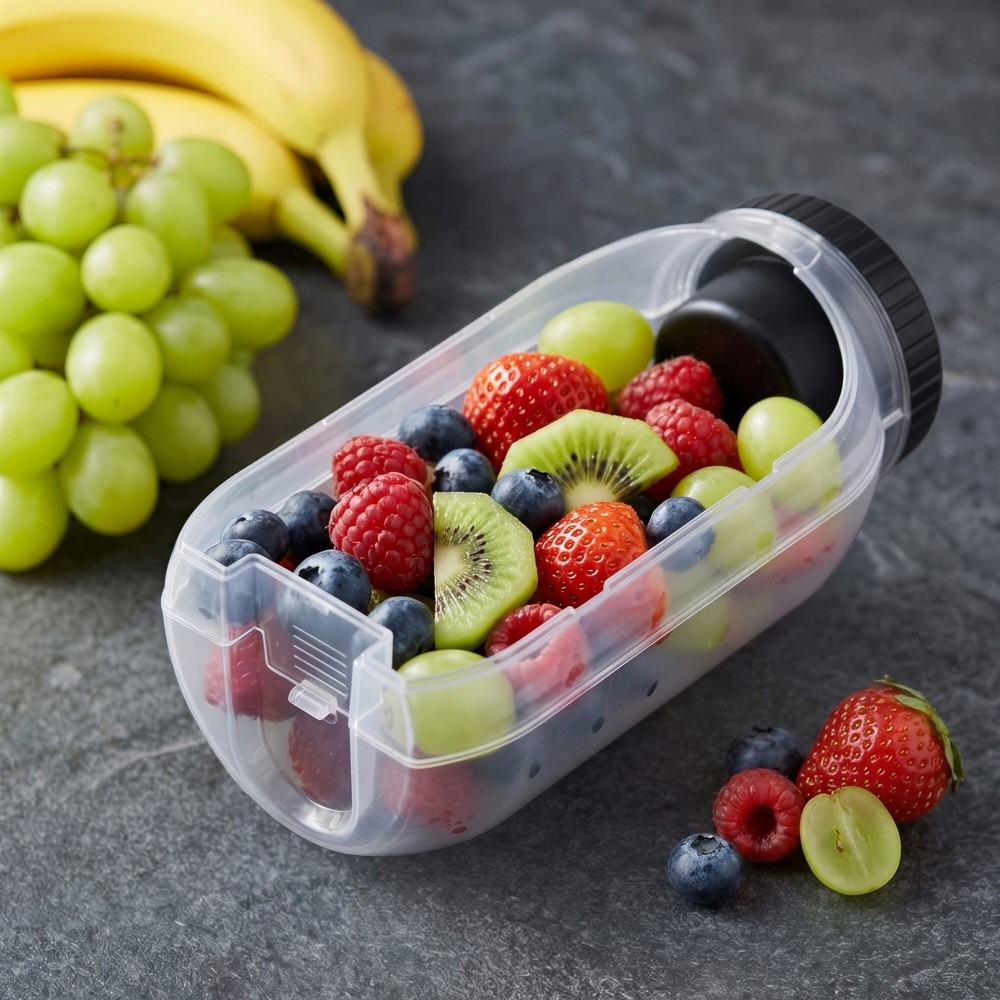 All-in-One-Lunchbox mit Soßenfach und Löffel-Gabel