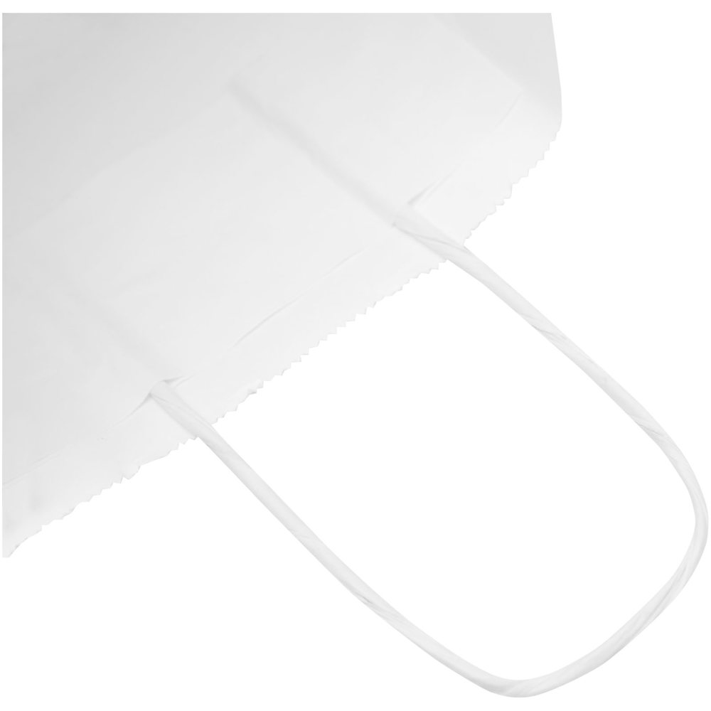 Kraftpapiertasche 80 g/m² mit gedrehten Griffen – 18 × 8 × 21 cm