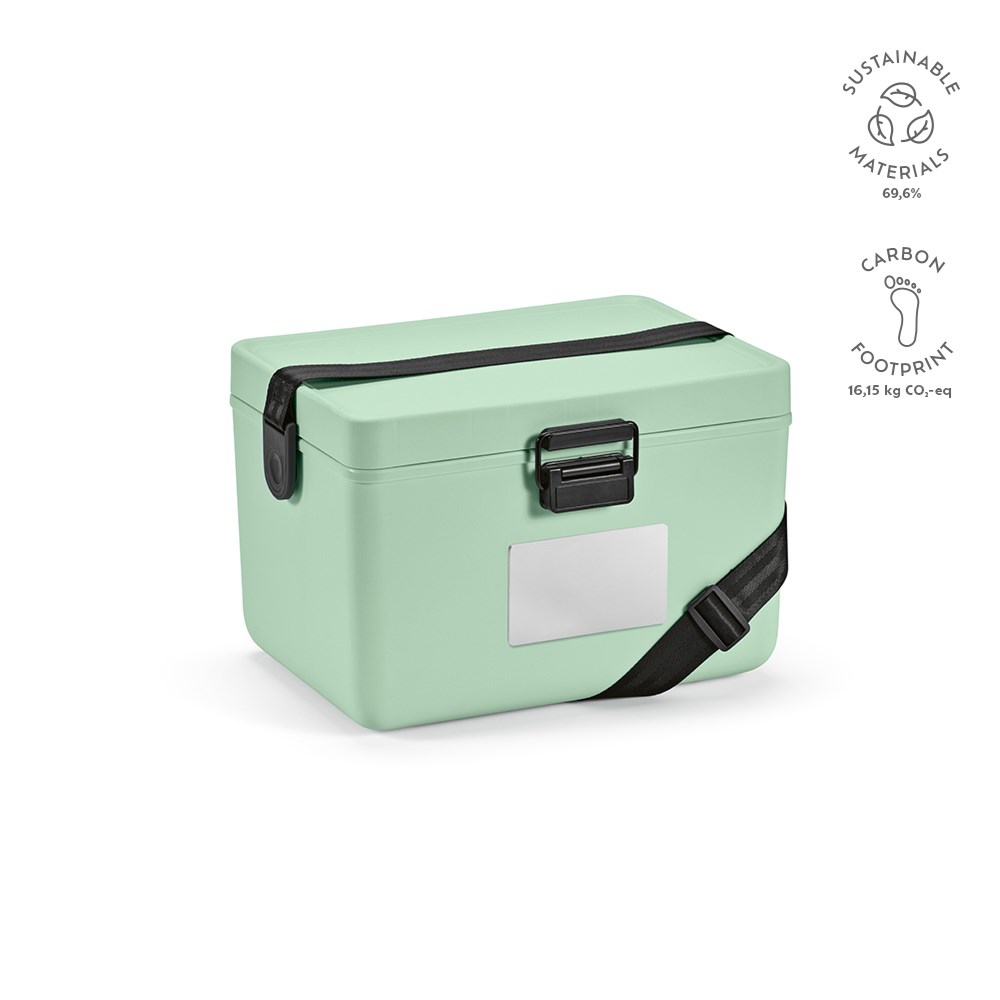 Bangkok 12L Kühlbox aus rPP. Pastellfarben - Pastelgrün