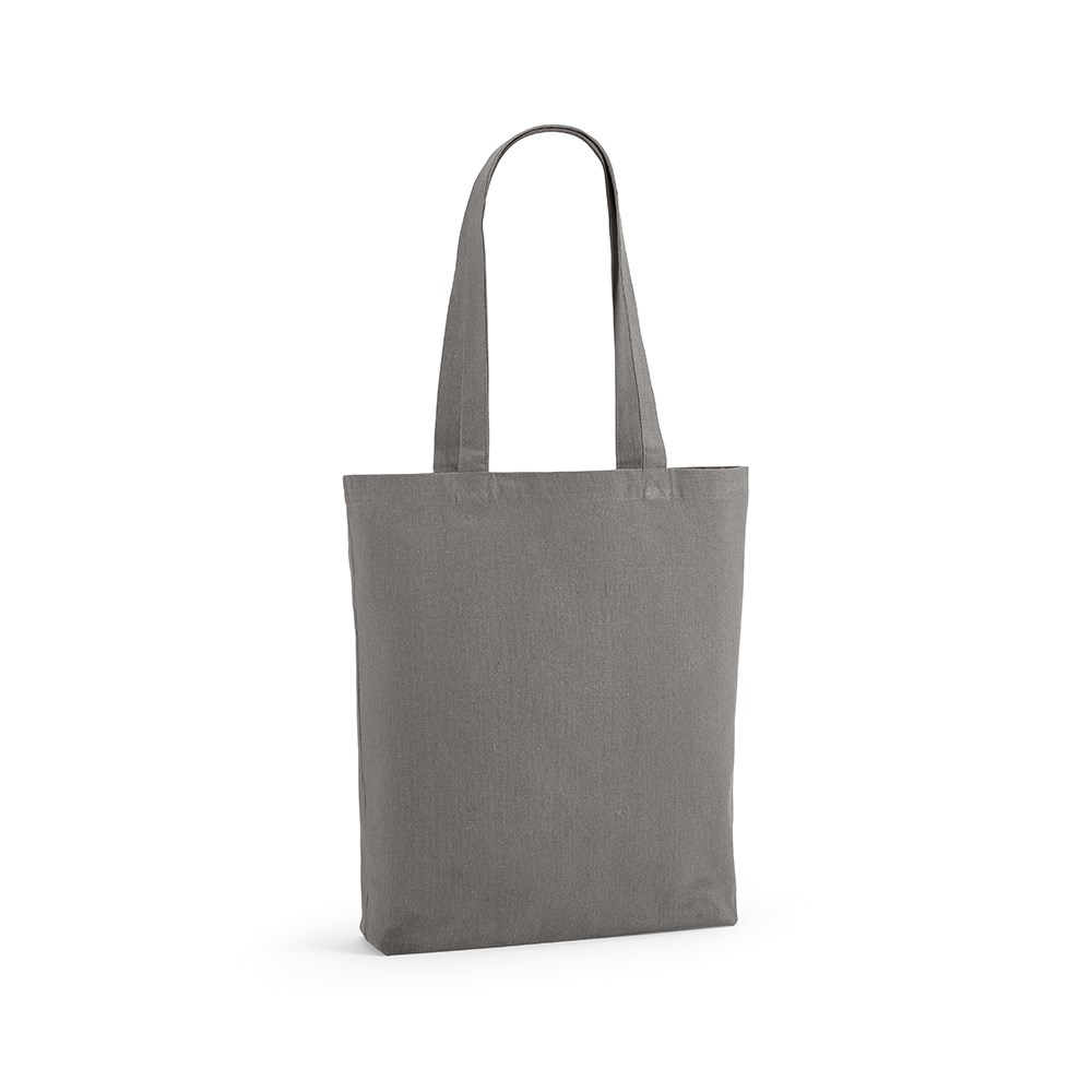 Annapurne Einkaufstasche recy.Baumwolle (180 g/m²). Mit Bodenfalte - Grau