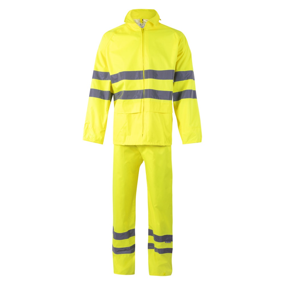 VL VENUS. Regenanzug (130g/m²), aus Polyester (100%) mit PU-Beschichtung - Gelb Hexachrome