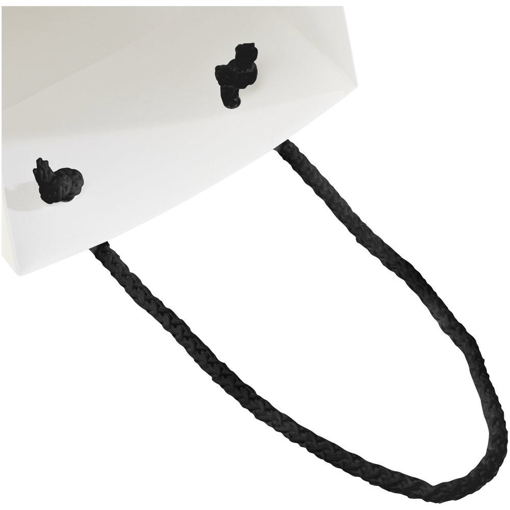 Handgefertigte 170 g/m² Weinflaschentüte aus Integra-Papier mit Kunststoff Kordelgriffen – 12 × 9 × 37 cm