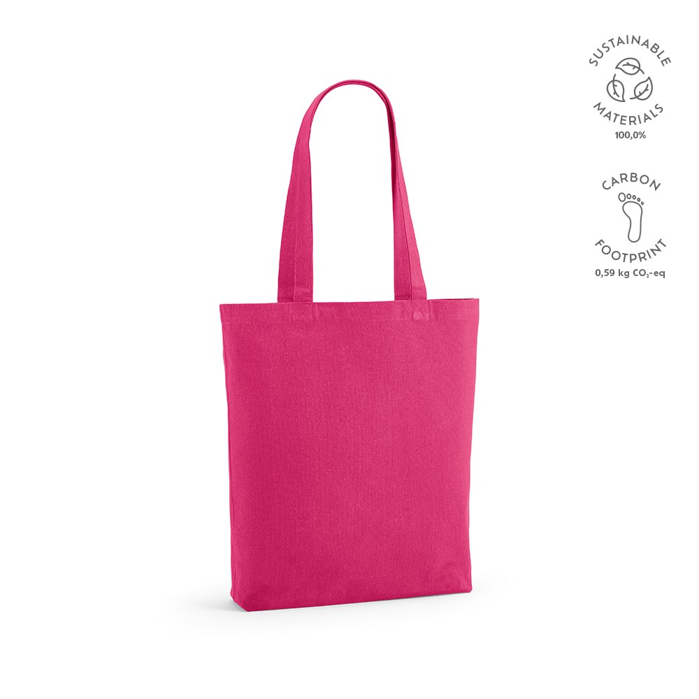 Annapurne Einkaufstasche recy.Baumwolle (180 g/m²). Mit Bodenfalte - Fuchsia