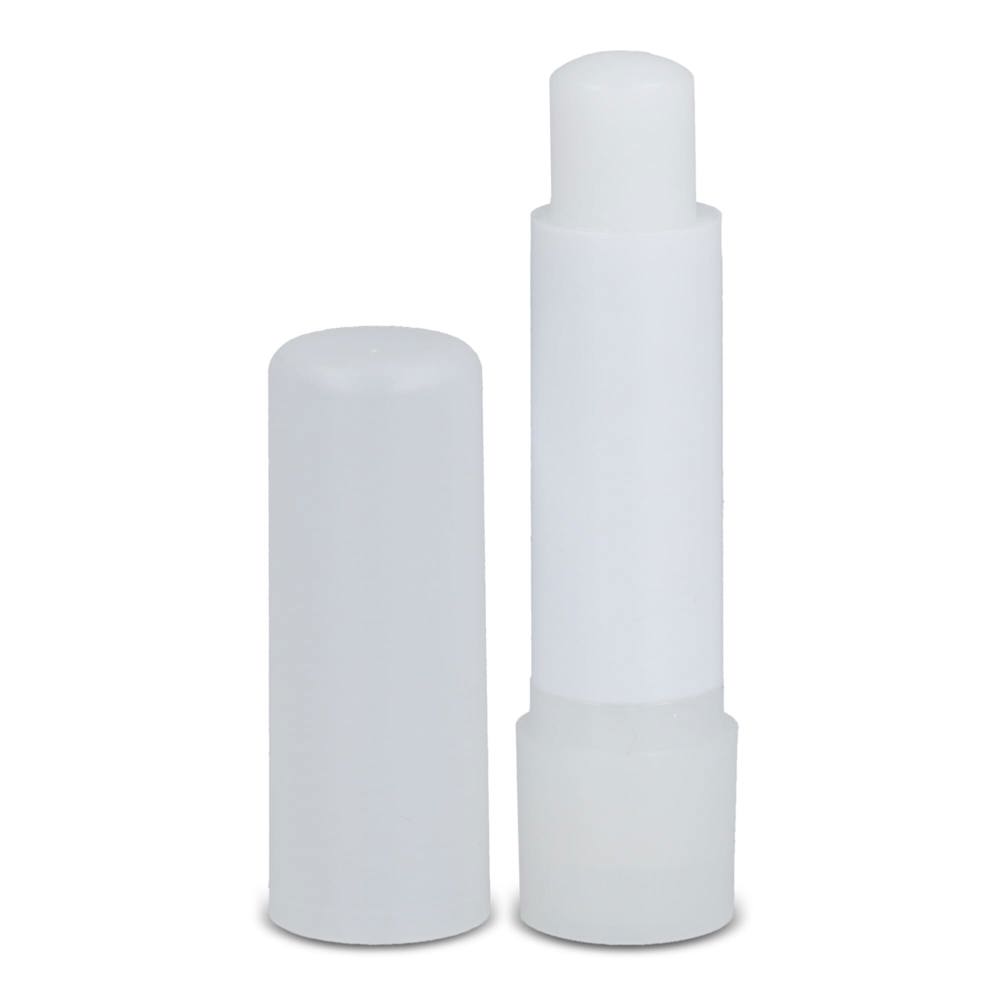 Klassischer Lippenpflegestift aus recycelten Materialien - Ecru / Weiss