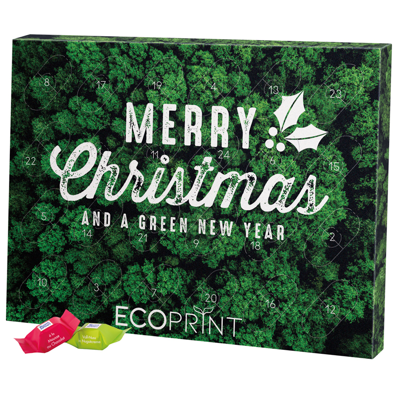 Adventskalender Eco XL, Papierblister, Ritter SPORT Schokowürfel