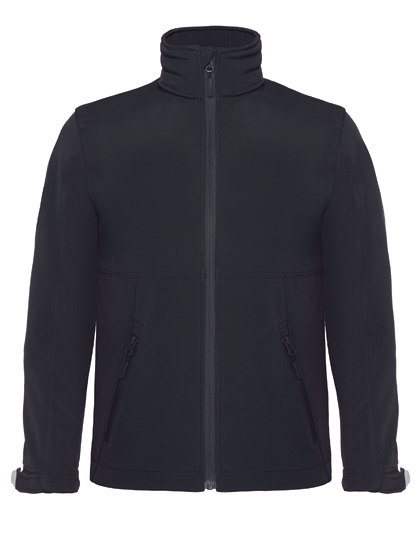 B&C COLLECTION - Kids´ Hooded Softshell Jacket - black