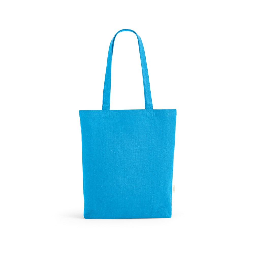 Annapurne Einkaufstasche recy.Baumwolle (180 g/m²). Mit Bodenfalte - Hellblau