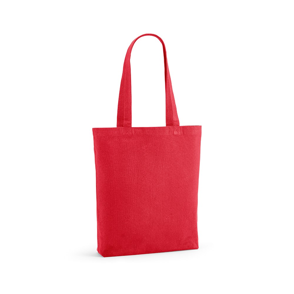 Annapurne Einkaufstasche recy.Baumwolle (180 g/m²). Mit Bodenfalte - Rot