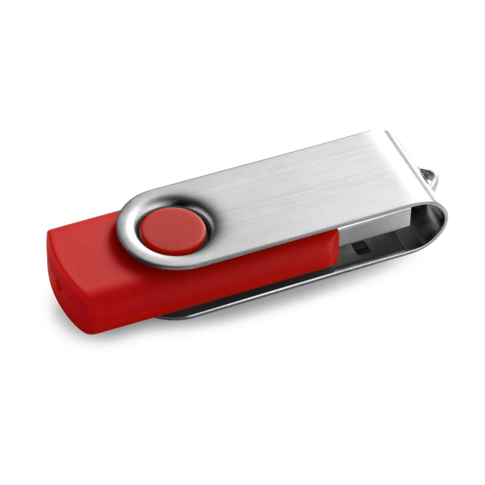 CLAUDIUS 16GB. USB-Stick mit Metallclip 16 GB - rot