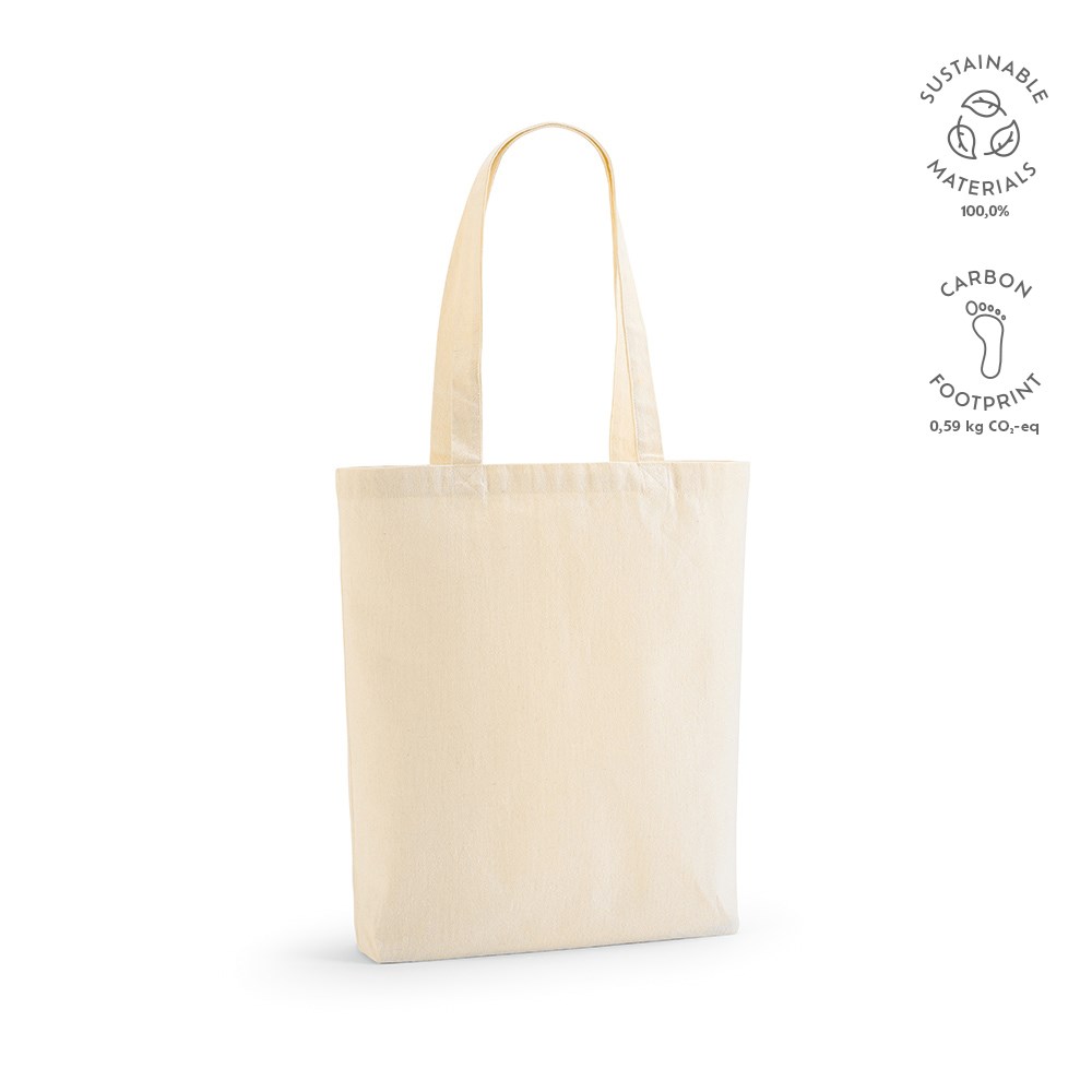 Annapurne Einkaufstasche recy.Baumwolle (180 g/m²). Mit Bodenfalte - Natur