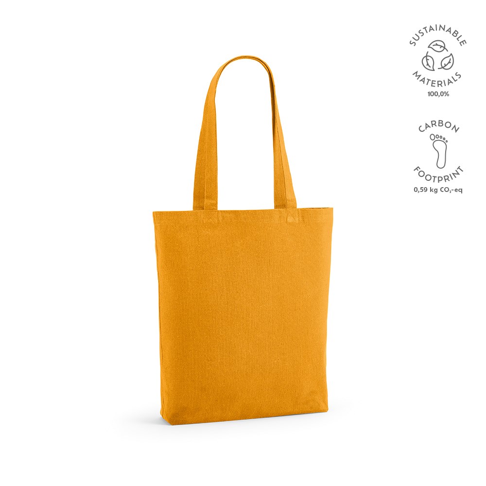 Annapurne Einkaufstasche recy.Baumwolle (180 g/m²). Mit Bodenfalte - Gelb