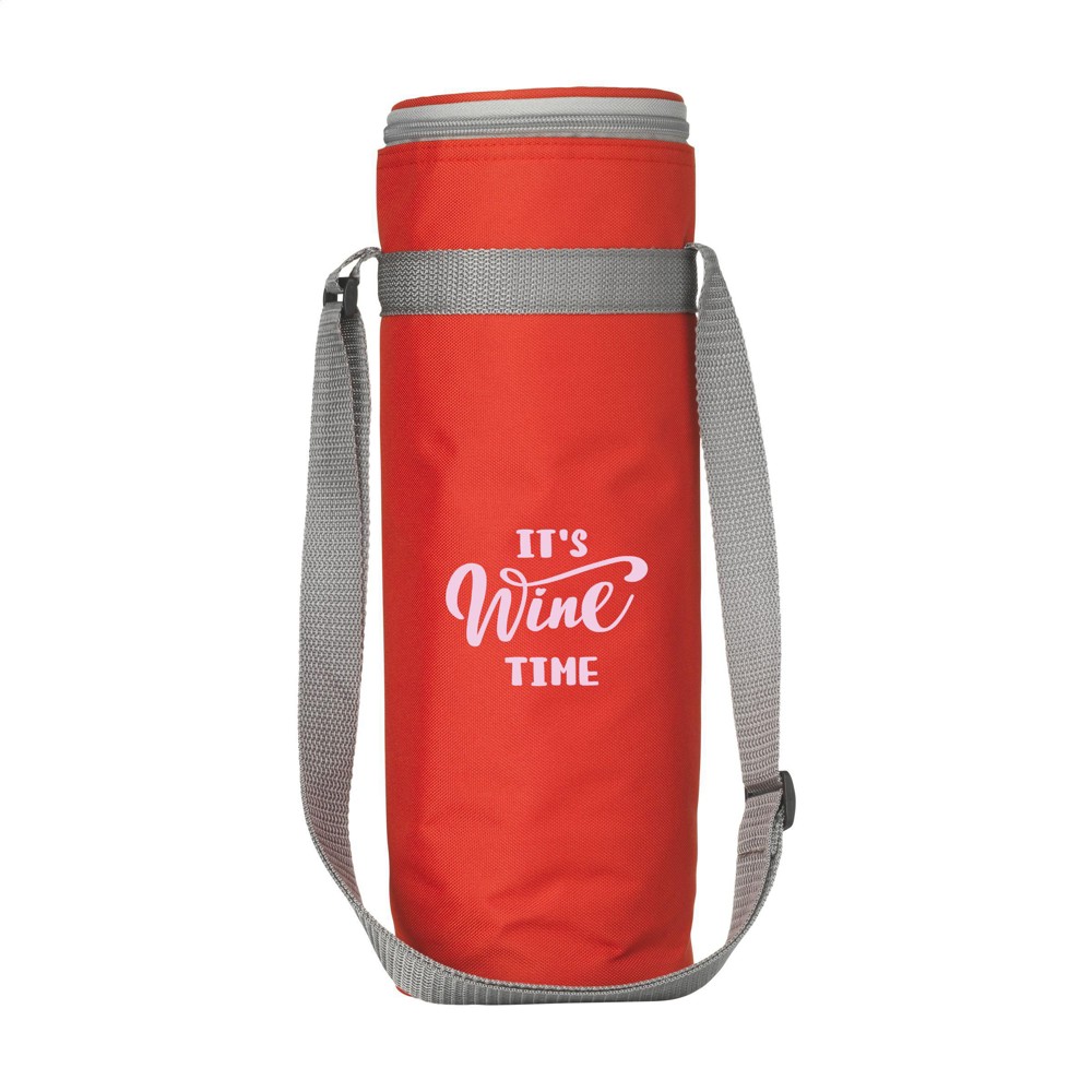 BottleCooler GRS RPET Kühltasche - rot (± PMS 1787C)
