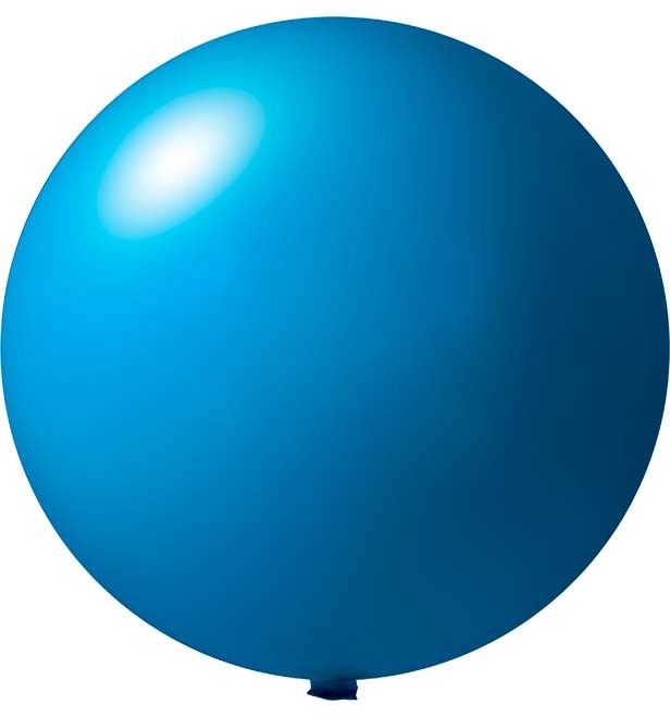 Bedruckte Riesenballons Ø 120 cm - Mittelblau (4450) Pastel (± PMS 3005)
